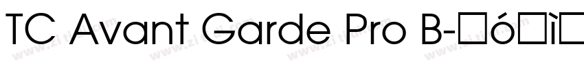 TC Avant Garde Pro B字体转换